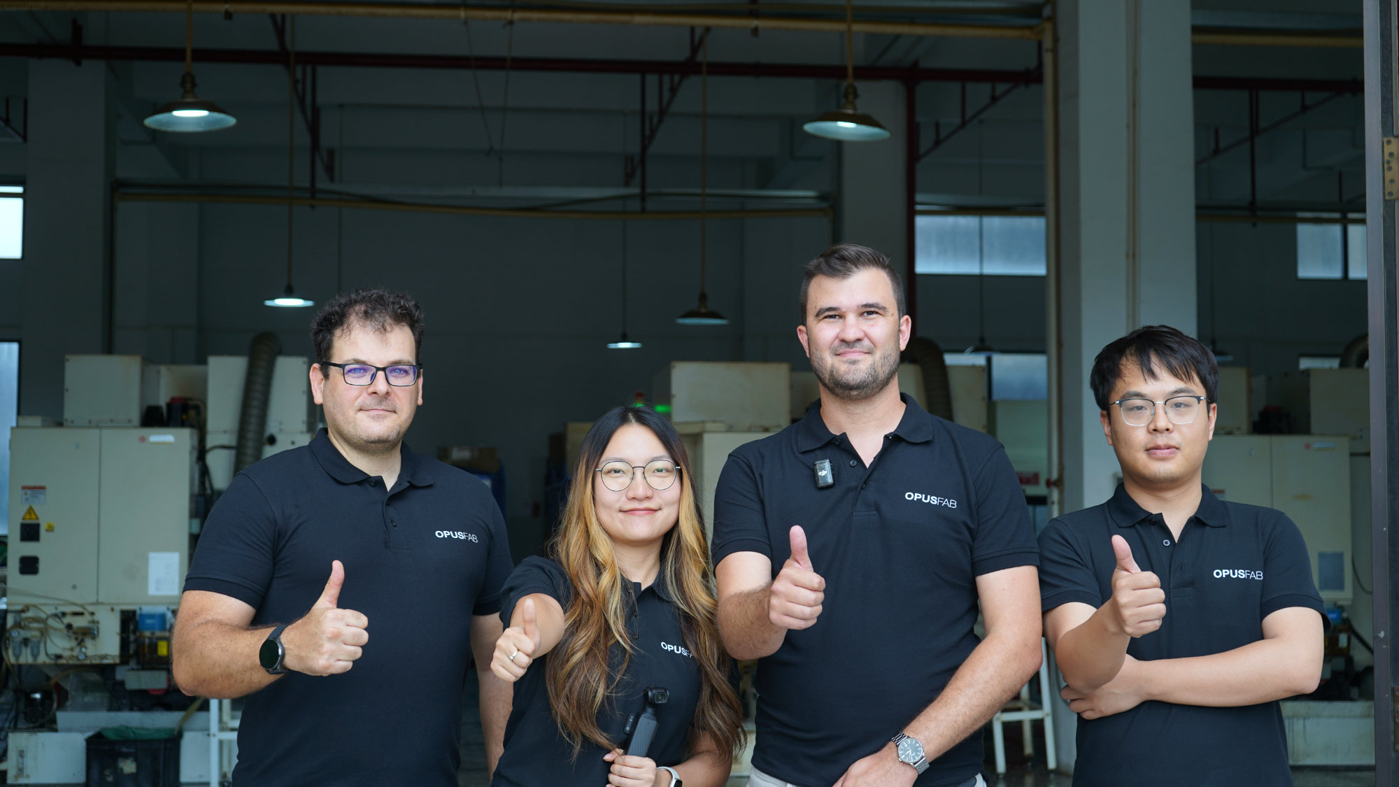 OpusFab team at the Shenzhen facility